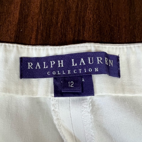 VINTAGE Women’s Ralph Lauren White Linen Pants - Picture 3 of 3